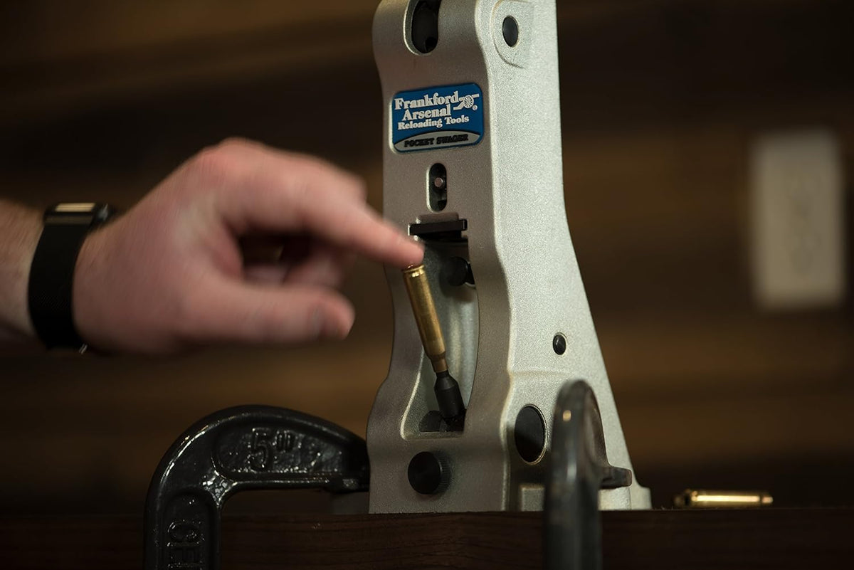 Primer Pocket Swager with Adjustable Handle and Auto-Eject M4475