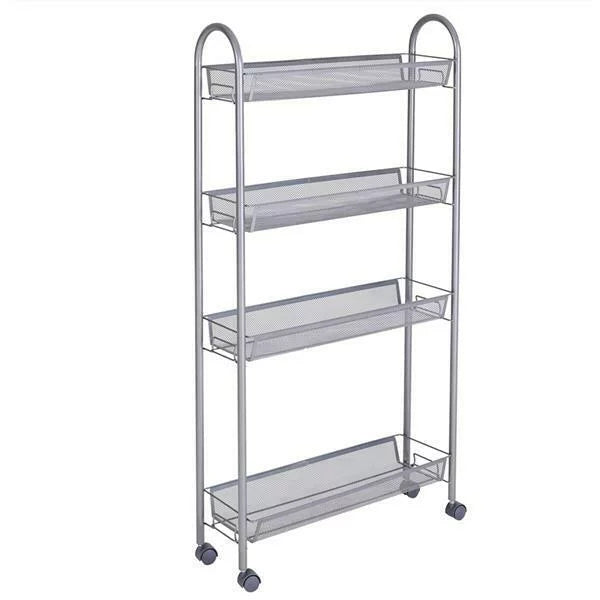 4 Tier Slim Rolling Storage Cart L658345