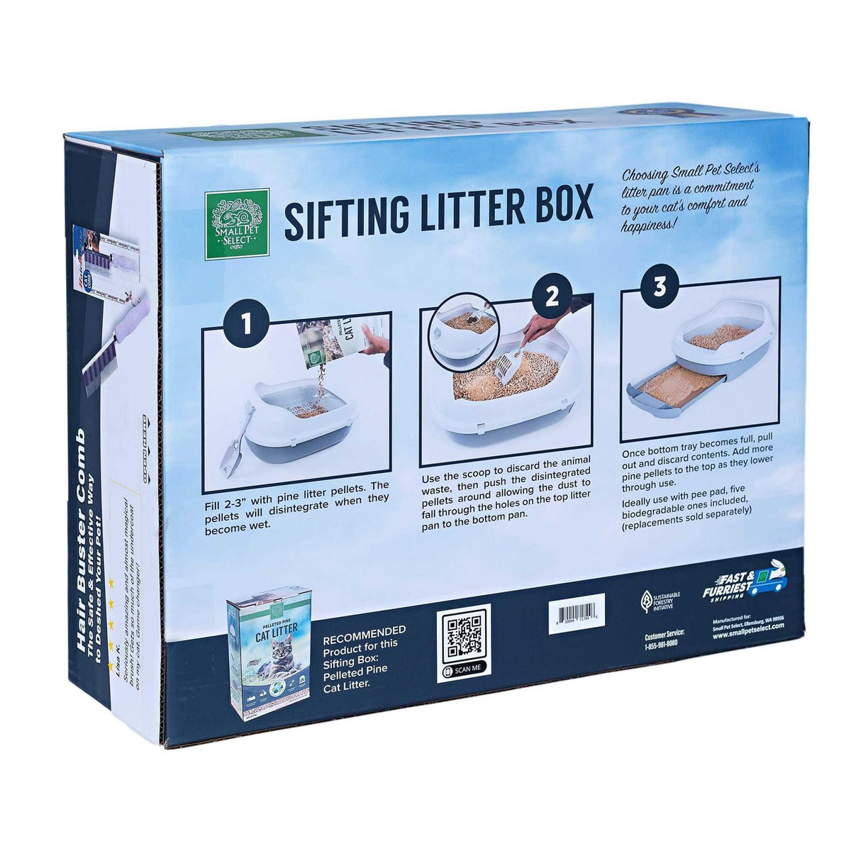 Pine Pellet Cat Litter Box M19843