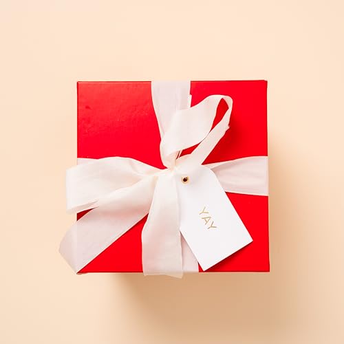 Christmas Gift Tags Set of 25 with Satin Ribbon V6768