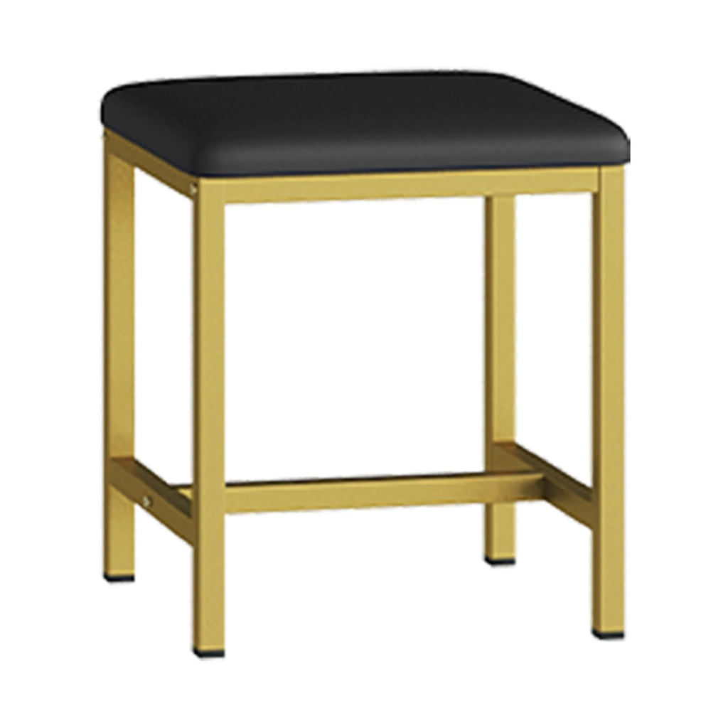 Black Corner Vanity Desk with Mirror and 6 Drawers B5653