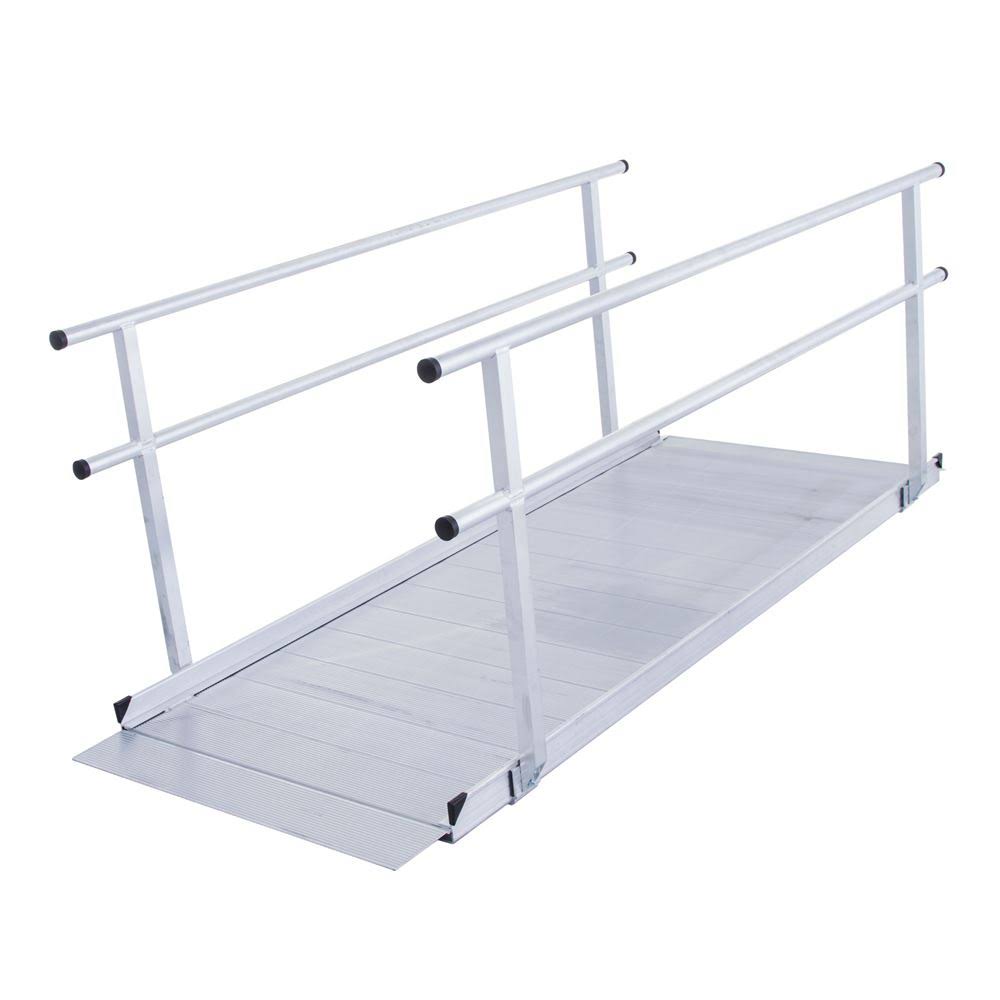 Aluminum Wheelchair Access Ramp with Handrails N401948