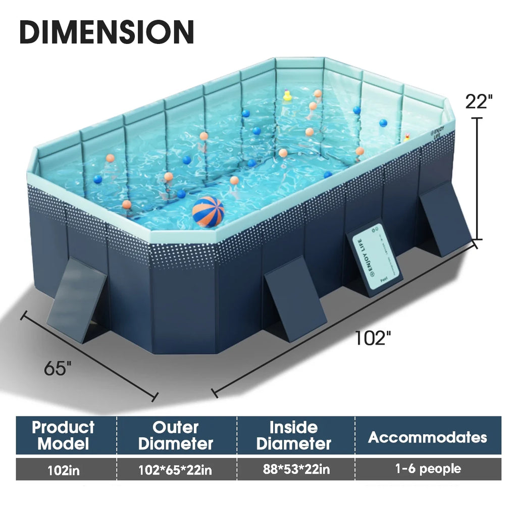 Foldable Above Ground Swimming Pool X524423