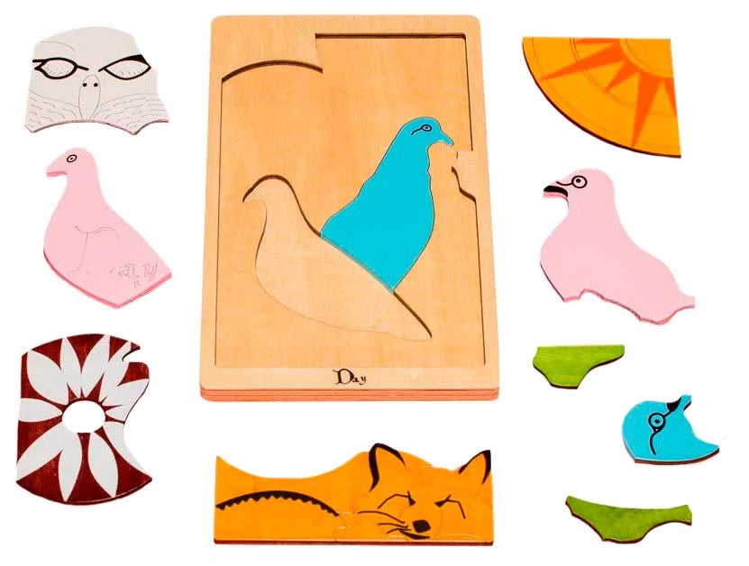 10 Piece Wood Layered Children's Puzzle T112468