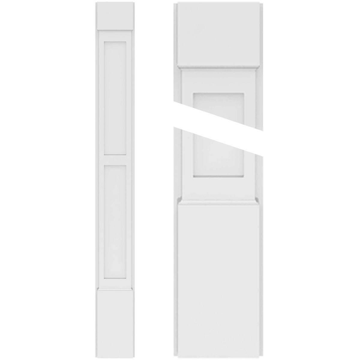 PVC Pilaster with Capital & Base (Pair) L6477