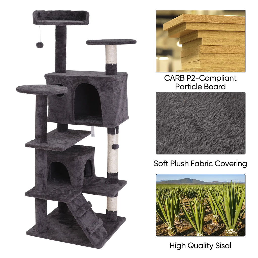 Dark Gray Cat Tree Tower G80057
