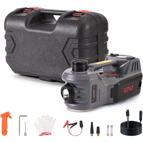 Electric Car Jack with Tire Inflator 12V Hydraulic Floor Jack K7472