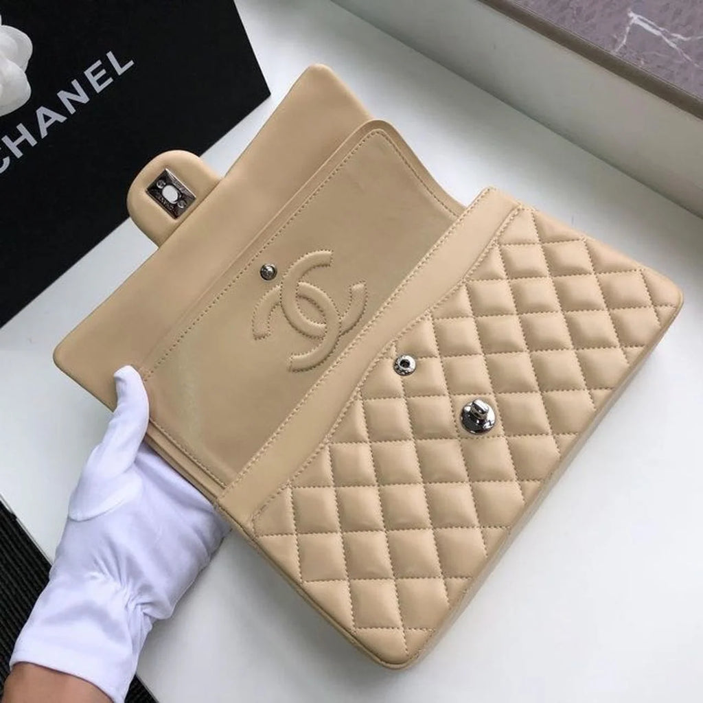 Beige Shoulder and Crossbody Handbag N932