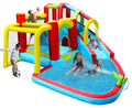 7 in1 Inflatable Water Slide Bouncing House with Splash Pool K774311