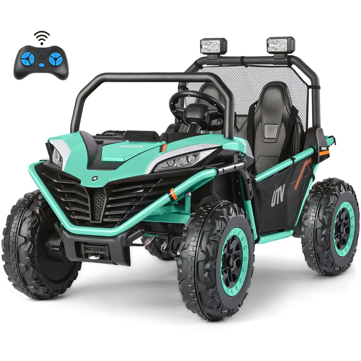Blue 2 Seater 4WD Ride on Truck A629
