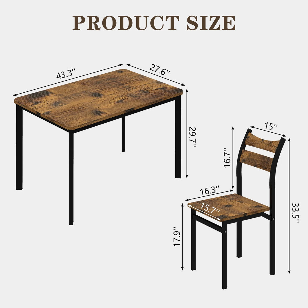 Dining Table Set for 4 with 4 Chairs Y6037