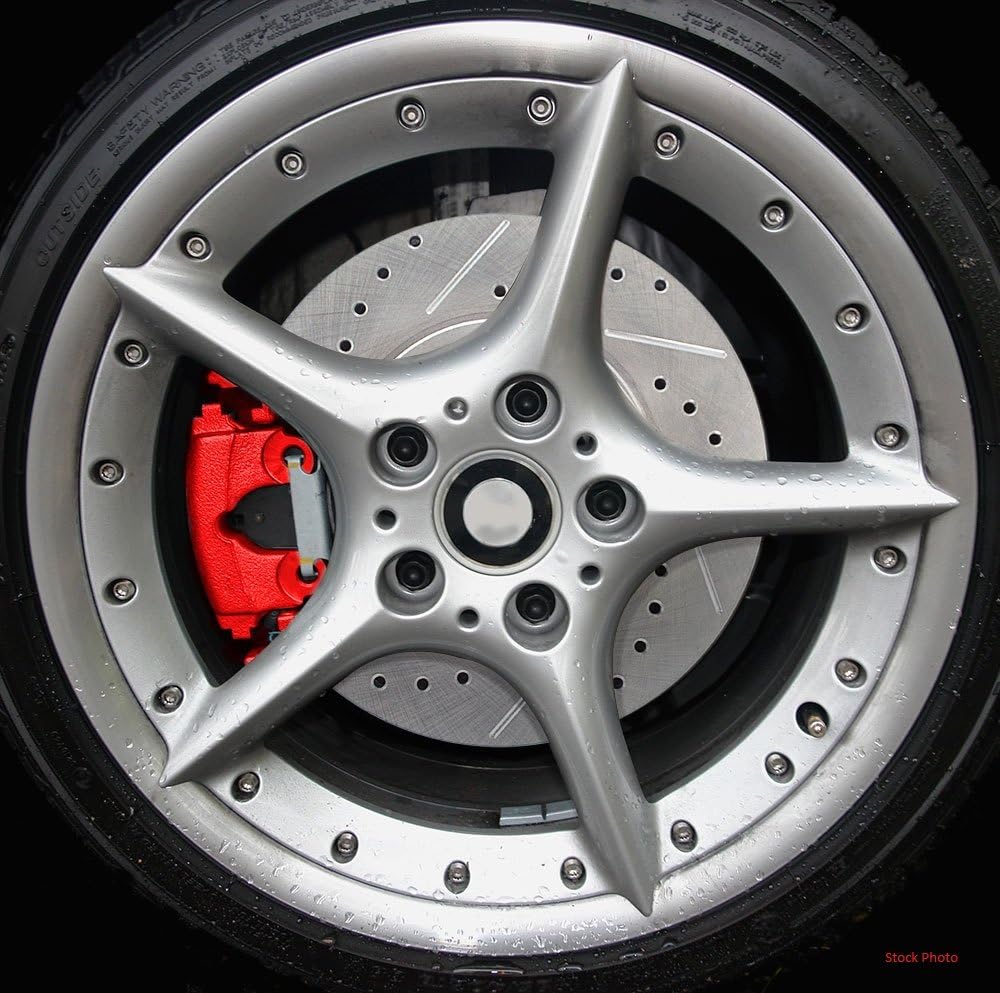 Red Semi-Loaded Calipers + Hardware Brake Kit C687
