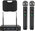 Wireless Microphone System Metal UHF Dual Handheld 20 Channels R5117