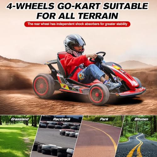 24V Battery Powered Electric Go Kart with Safety Belt L801239