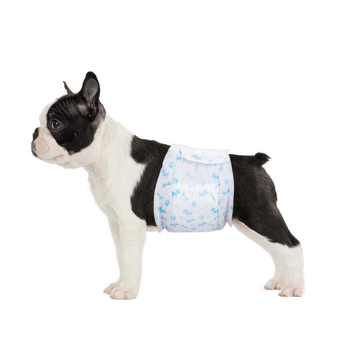 Absorbent Male Dog Wraps Belly Bands with Leak Protection D60573