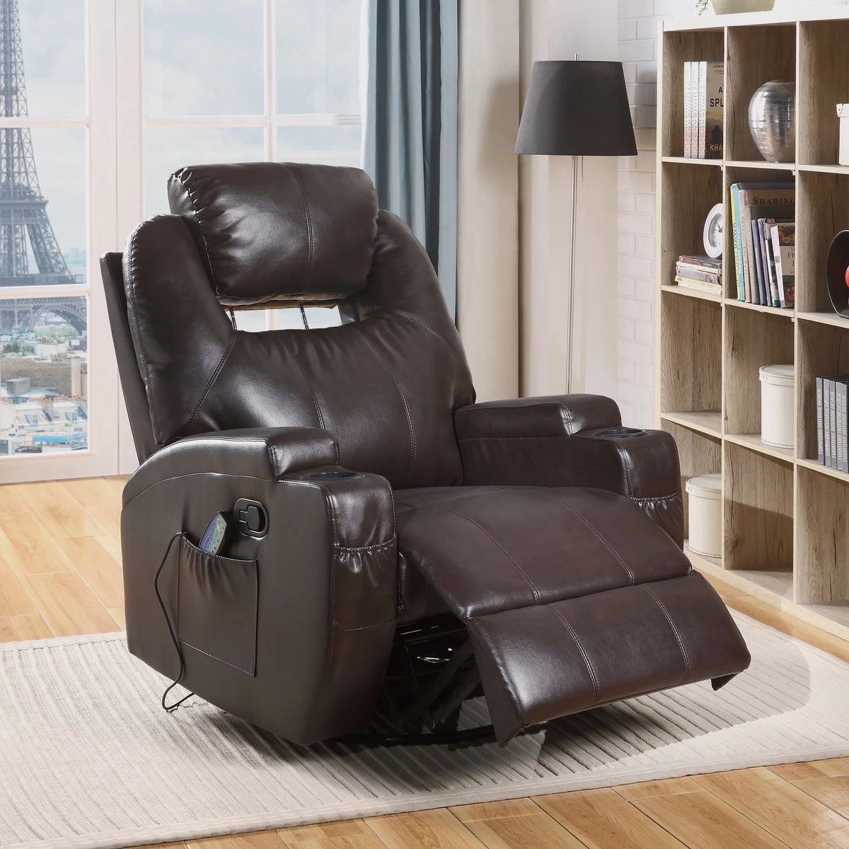 Brown Swivel Rocker Recliner K813072