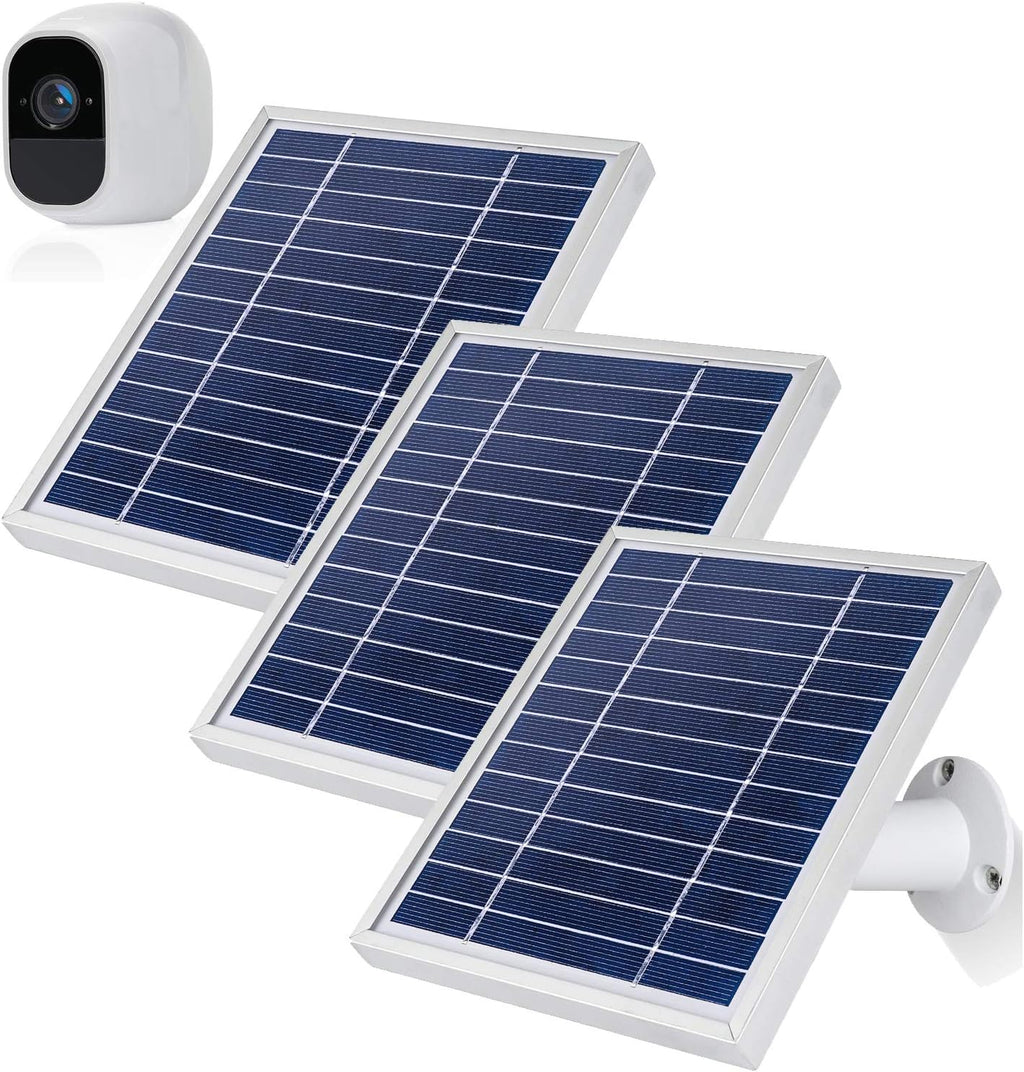 3 Pack Solar Panels with Power Cord and Adjustable Mount A367236