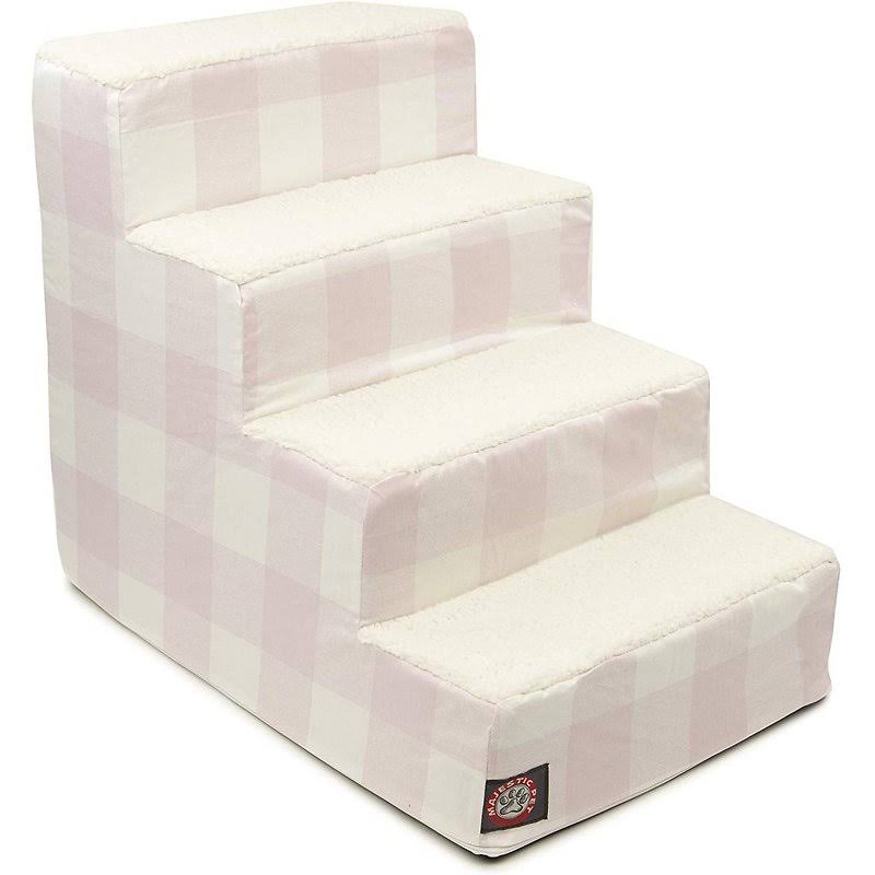 Pink 4 Step Pet Stairs Y50307