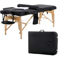 Portable Massage Table 28 Inch Wide Adjustable Folding PU Leather M584