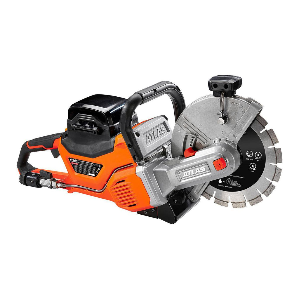 80V Brushless Cordless 9 in. Concrete Cut-Off Saw Kit with 4 Ah Battery and Rapid Charger X40724