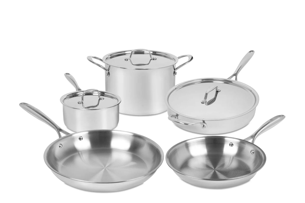 8 Piece Stainless Steel Cookware Set Y924