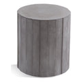 Gray Concrete Stone Accent Table O41354
