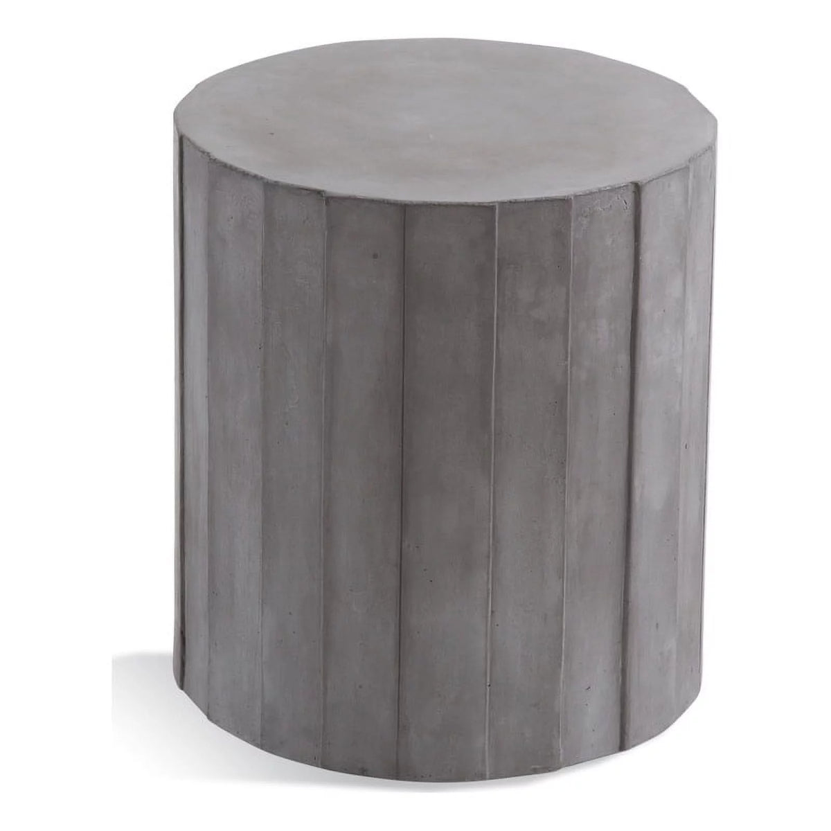 Gray Concrete Stone Accent Table O41354