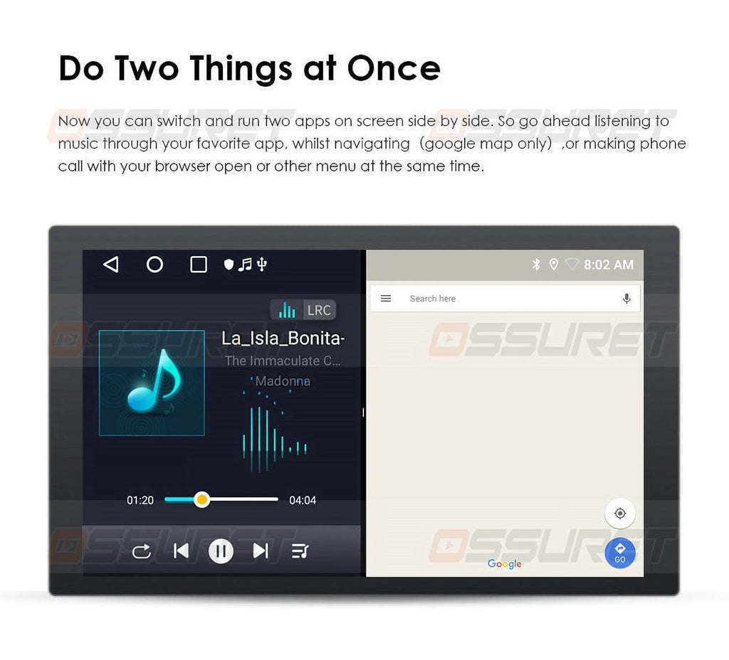 Android 12 2+32GB Car Stereo Radio GPS Navigation CarPlay A542