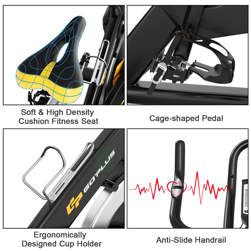 Indoor Cycling Bike Magnetic Exercise Bike Belt Drive R283373