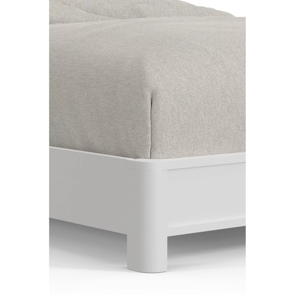 White Full Panel Bed R3623
