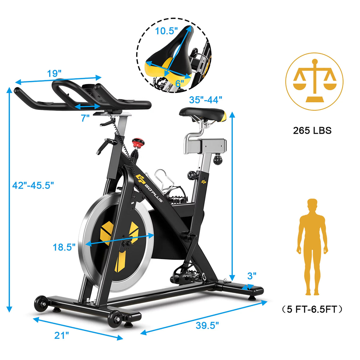 Indoor Cycling Bike Magnetic Exercise Bike Belt Drive R283373