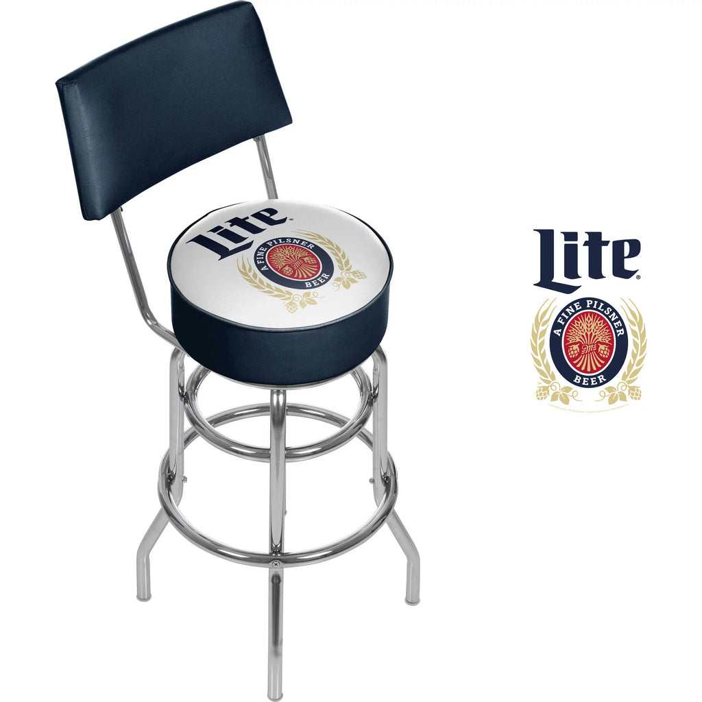 Swivel Bar Stool with Back B1156