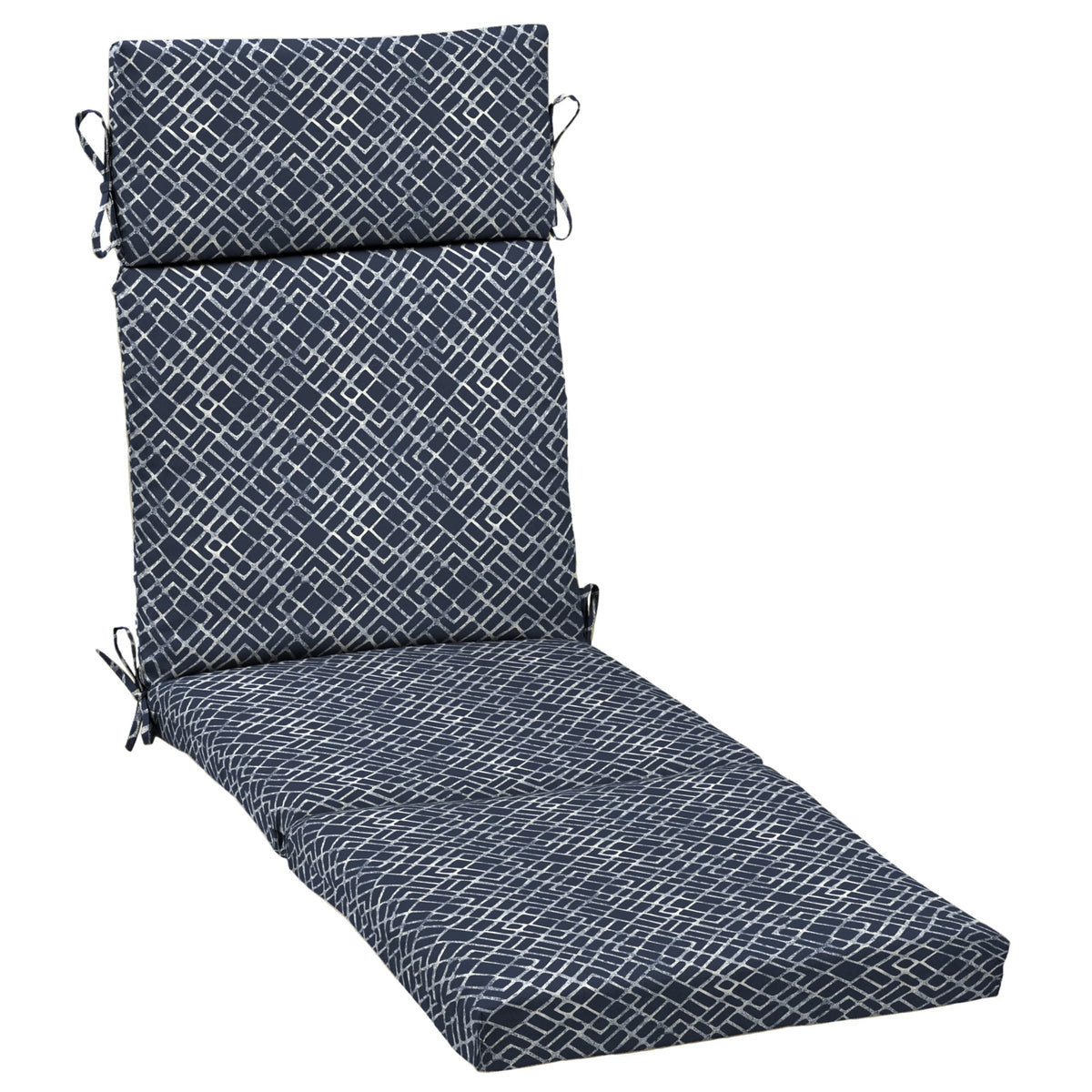 Navy Blue Stripe Chaise Lounge Cushion N117