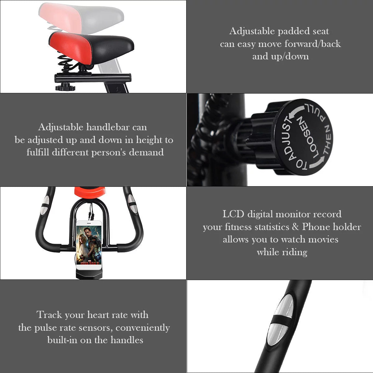 Indoor Cycling Bike Exercise Trainer X99960