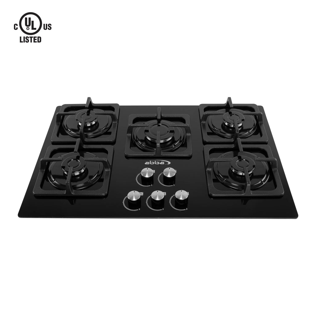 30-in Gas Cooktop with 5 Sealed Burners Tempered Glass U191