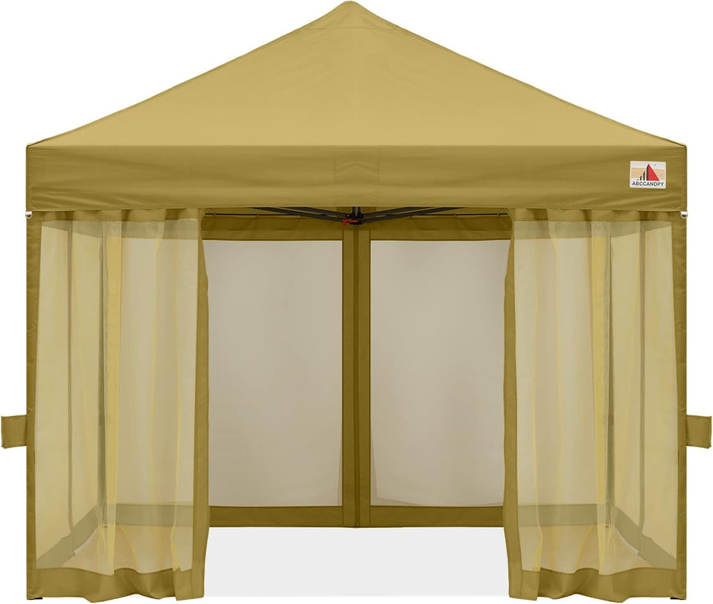 10x10 Pop Up Canopy Tent with Netting Walls L630100