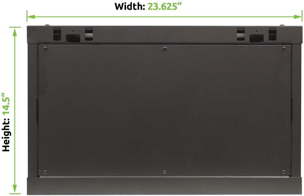 6U Wall Mount Network Server Cabinet Rack Enclosure Glass Door Lock J396703
