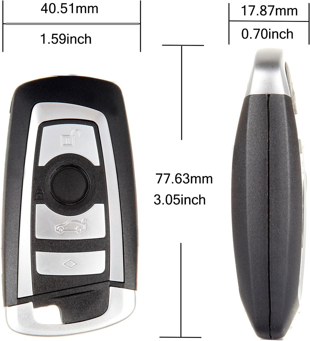 Keyless Entry Remote Car Key Fob 2 X 4 Buttons Z367940