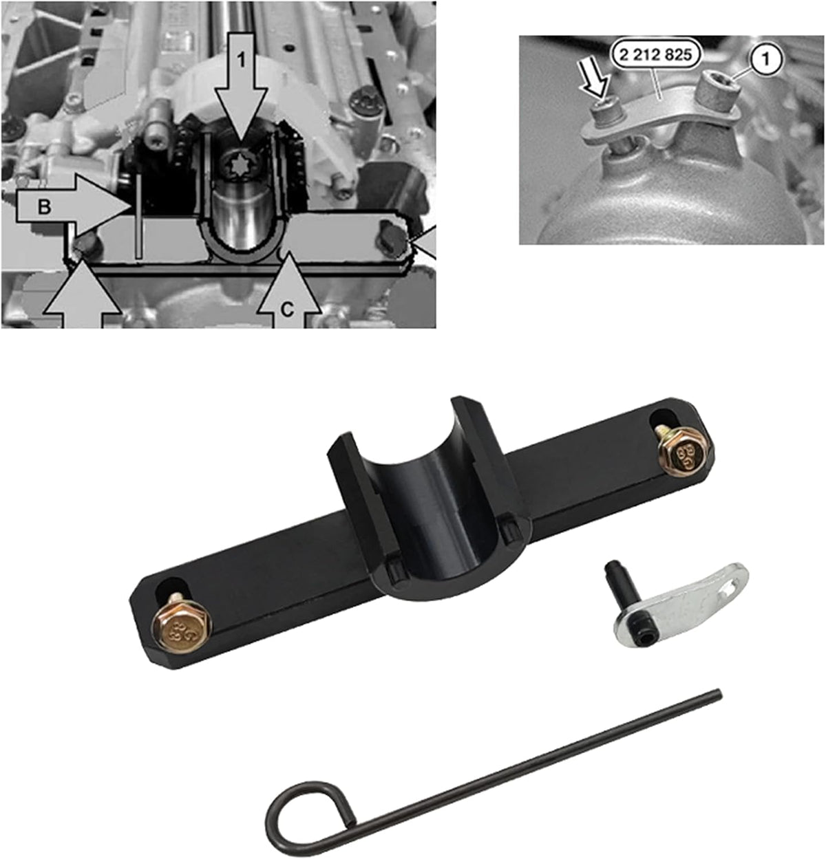 Camshaft Timing Locking Tool Kit with Flywheel Holder and Oil Seal Repair Kit R846613