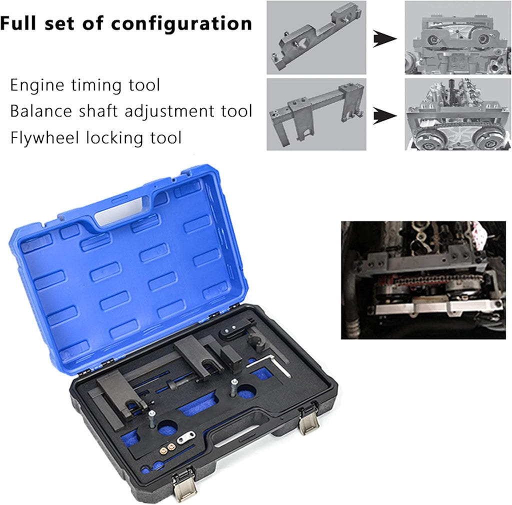 Camshaft Timing Locking Tool Kit with Flywheel Holder and Oil Seal Repair Kit R846613