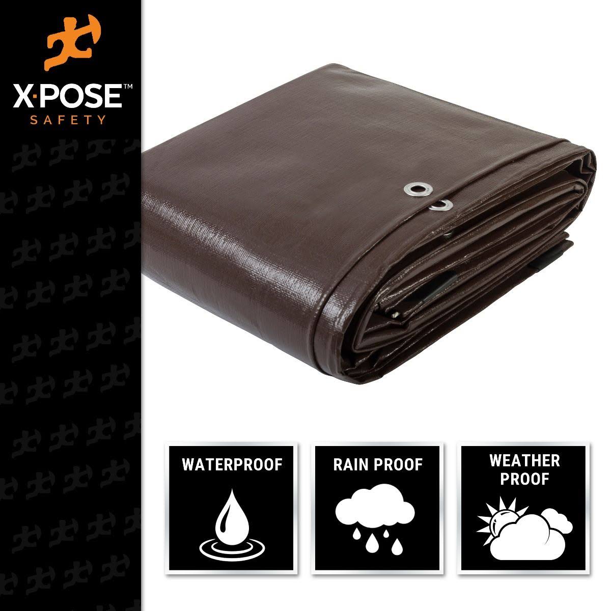 Heavy Duty Brown Poly Tarps 10 x 20 Case of 3 L700