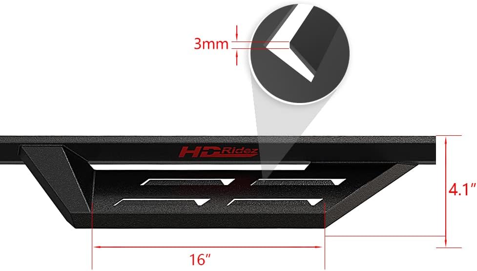 Steel Drop Down Style Running Boards Compatible with Dodge Ram 1500 Quad Cab C6448