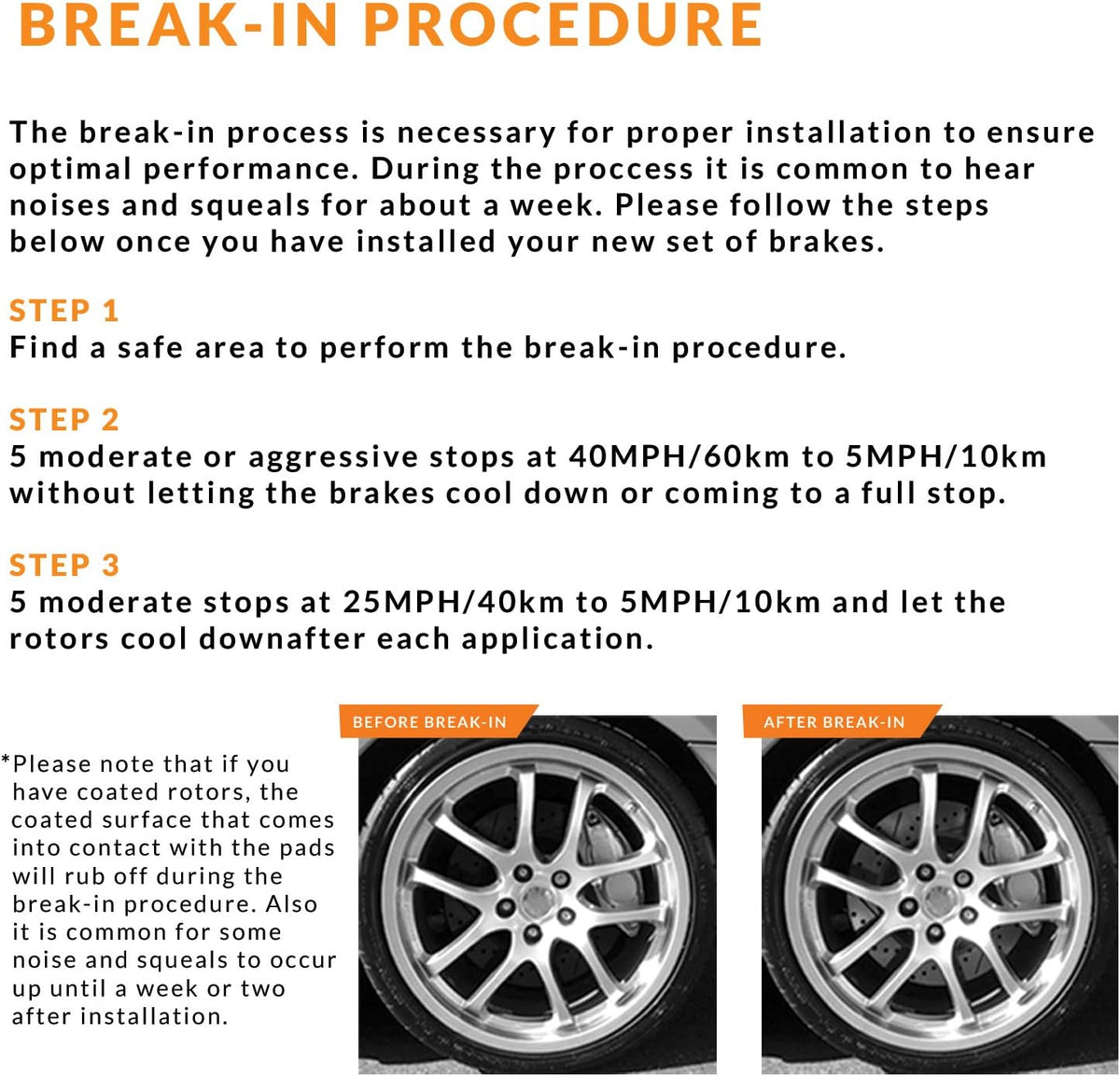 Max Brakes Premium OE Rotors with Carbon Ceramic Pads K12240