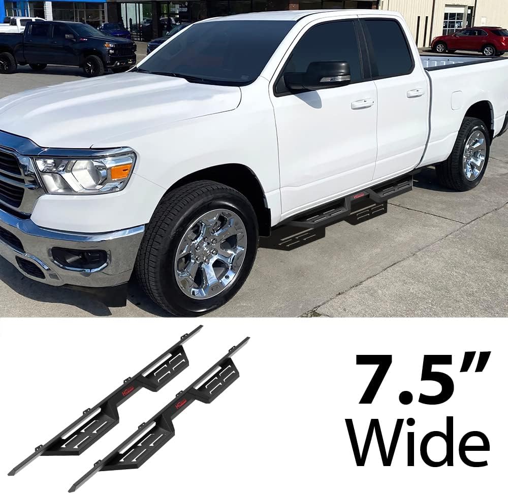 Steel Drop Down Style Running Boards Compatible with Dodge Ram 1500 Quad Cab C6448