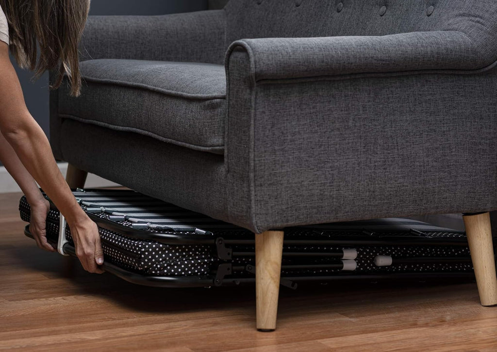 Folding Bed with Memory Foam Mattress Portable Twin with Carrying Bag T4454
