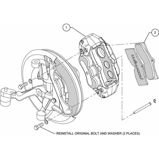 Black Front Caliper Kit I610769