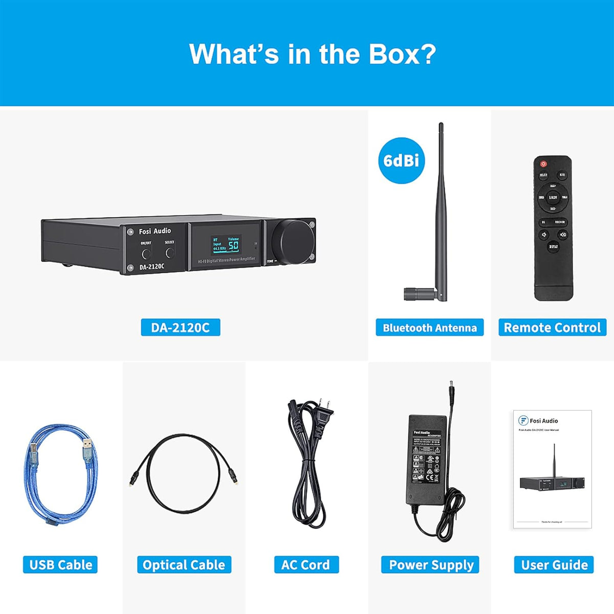 Bluetooth 5.0 Stereo Hi-Fi 2.1 Channel Amplifier M2325