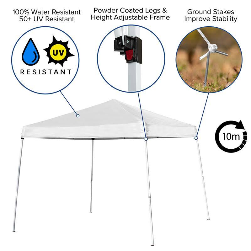 Blue Outdoor Pop Up Canopy Tent with Carry Bag L751