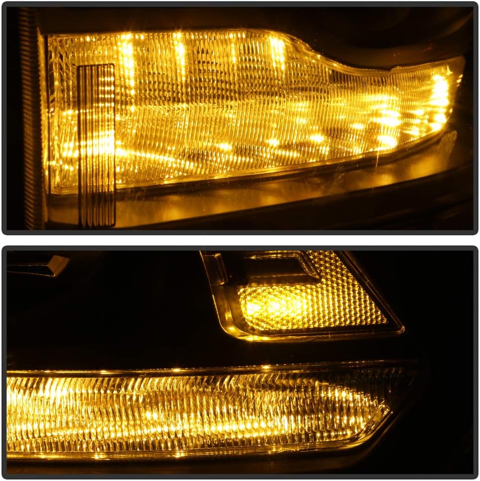 Black Headlights Headlamps Assembly Left+Right L83464