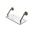 18 in. Floating Glass Shelf Antique Brass S667847